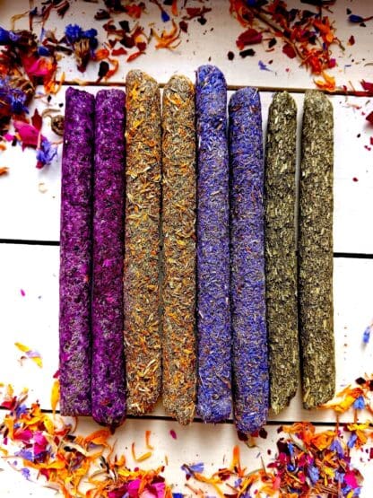 All Natural Aromatic Blend Hay Floral Fusion Hay Stick for Chinchilla, Rabbit, Hamster & Guinea Pigs.3