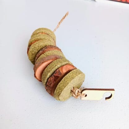 Hanging Cage Timothy Hay Grass Balls Calendula, Rose and Corn Leaves Treat. Rabbit Treat, Chinchilla, Hamster, Guinea Pig and Small Animal